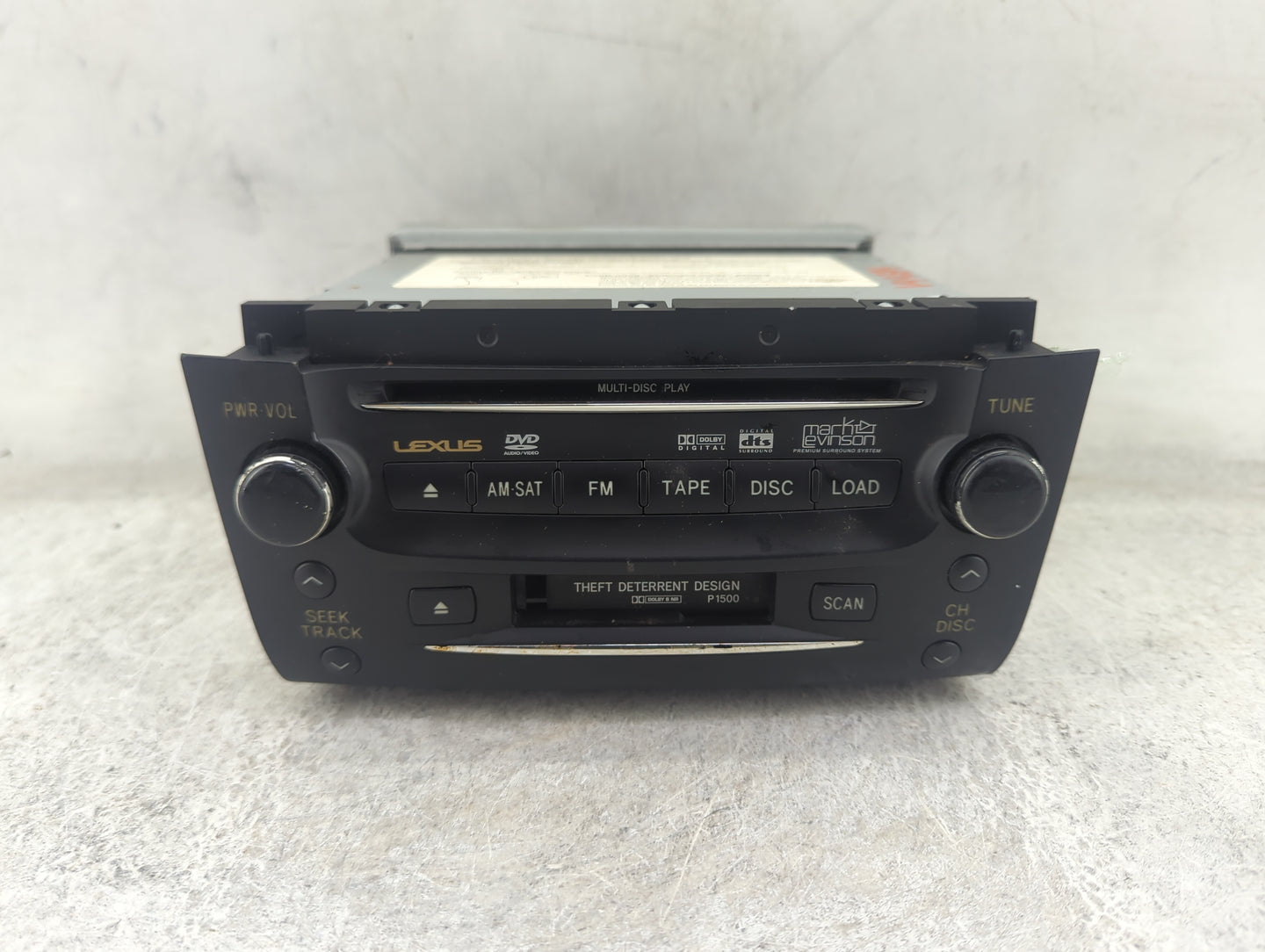 2006 Lexus Gs300 Radio AM FM Cd Player Receiver Replacement P/N:86120-30C80-C0 FX-MG9557DV Fits OEM Used Auto Parts - Oemuse