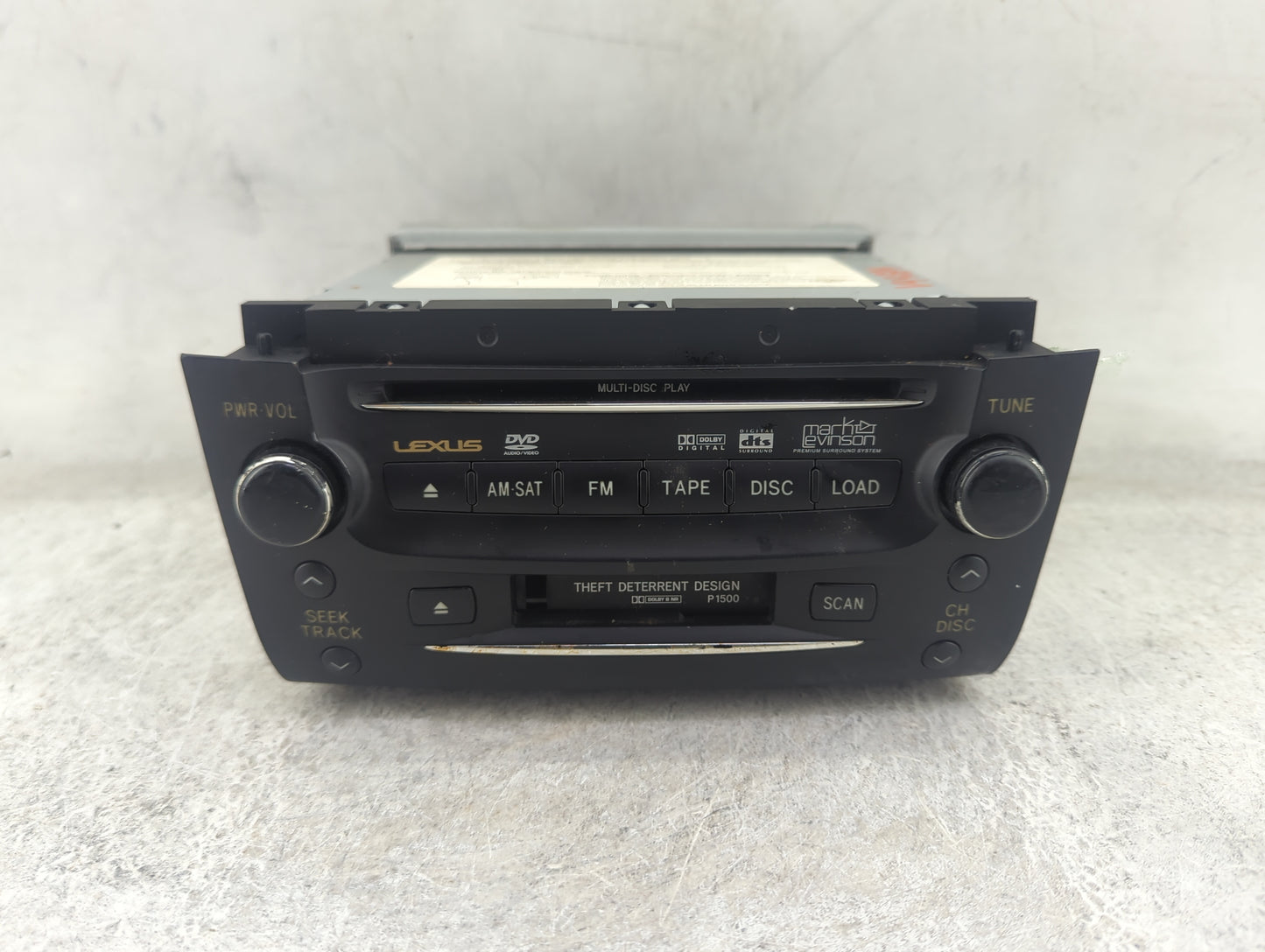 2006 Lexus Gs300 Radio AM FM Cd Player Receiver Replacement P/N:86120-30C80-C0 FX-MG9557DV Fits OEM Used Auto Parts - Oemuse