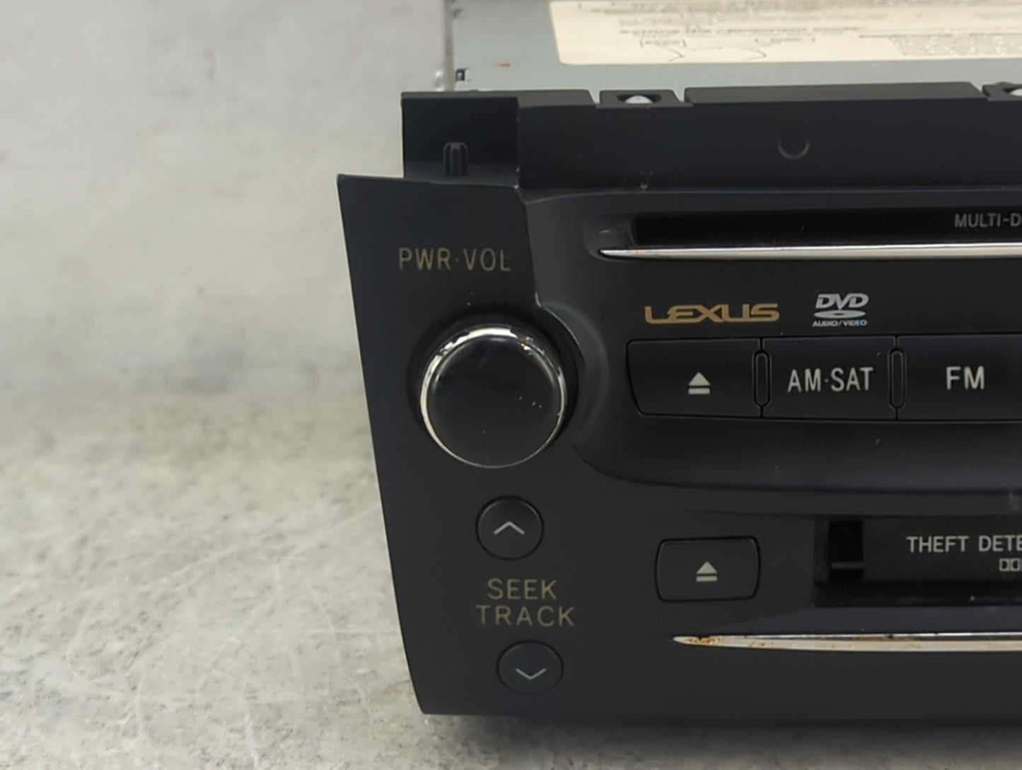 2006 Lexus Gs300 Radio AM FM Cd Player Receiver Replacement P/N:86120-30C80-C0 FX-MG9557DV Fits OEM Used Auto Parts - Oemuse