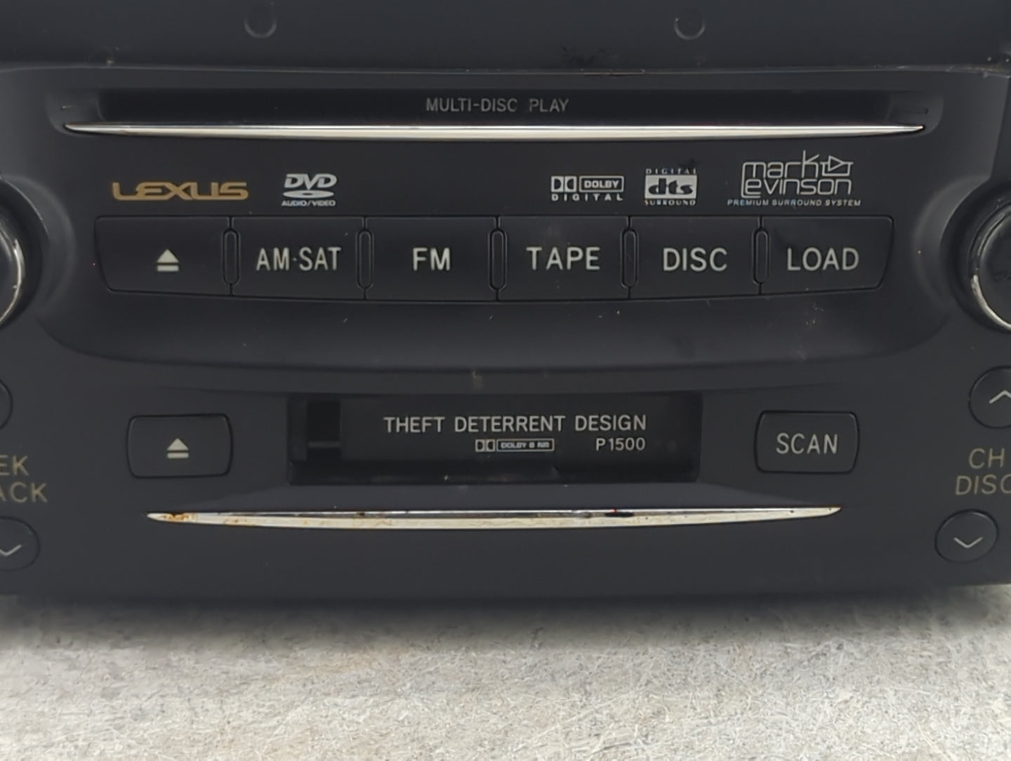 2006 Lexus Gs300 Radio AM FM Cd Player Receiver Replacement P/N:86120-30C80-C0 FX-MG9557DV Fits OEM Used Auto Parts - Oemuse