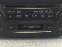 2006 Lexus Gs300 Radio AM FM Cd Player Receiver Replacement P/N:86120-30C80-C0 FX-MG9557DV Fits OEM Used Auto Parts - Oemuse