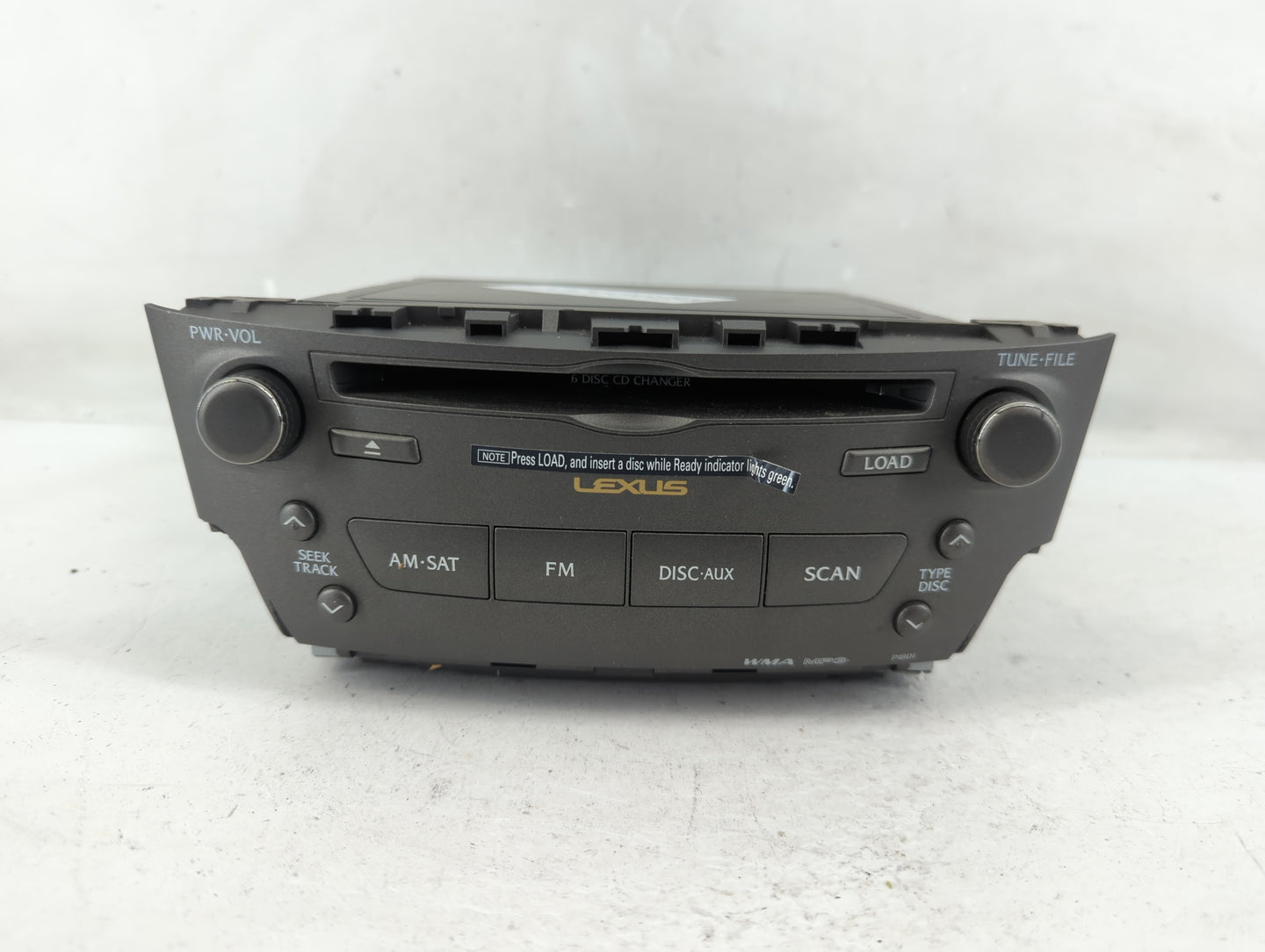 2006 Lexus Is250 Radio AM FM Cd Player Receiver Replacement P/N:86120-53320 FX-MG9107ZT-04 Fits OEM Used Auto Parts - Oemuse