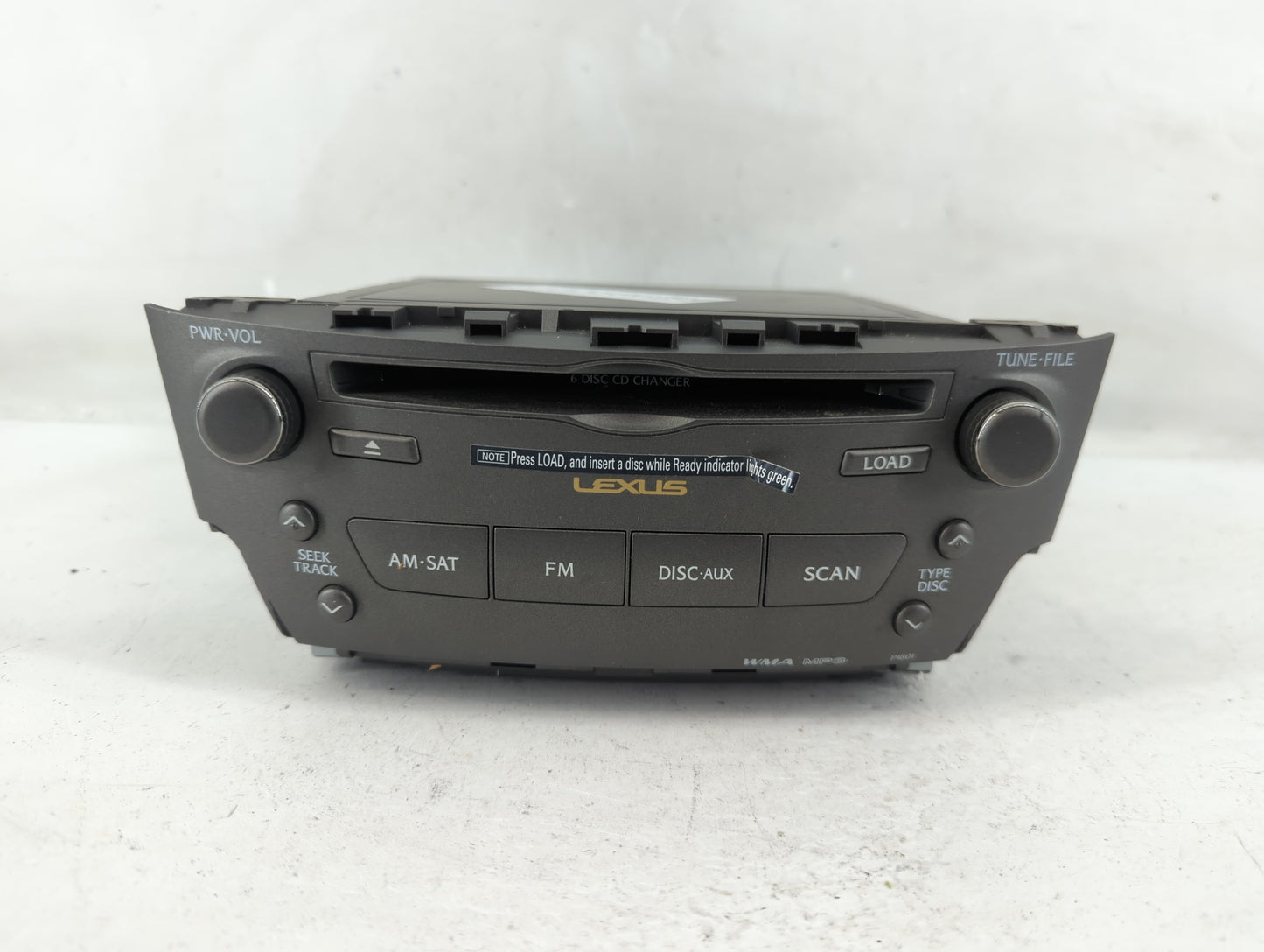 2006 Lexus Is250 Radio AM FM Cd Player Receiver Replacement P/N:86120-53320 FX-MG9107ZT-04 Fits OEM Used Auto Parts - Oemuse