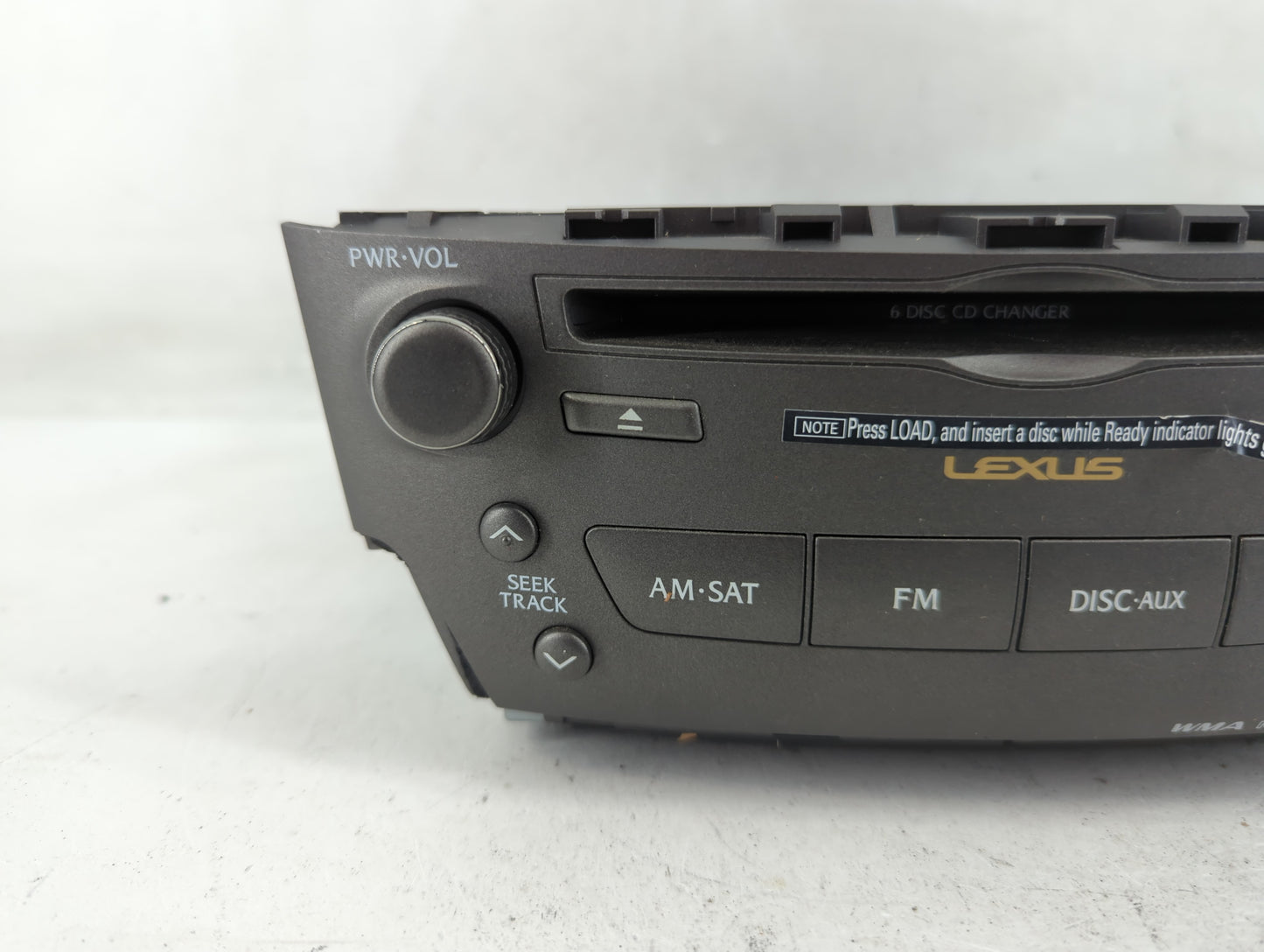 2006 Lexus Is250 Radio AM FM Cd Player Receiver Replacement P/N:86120-53320 FX-MG9107ZT-04 Fits OEM Used Auto Parts - Oemuse