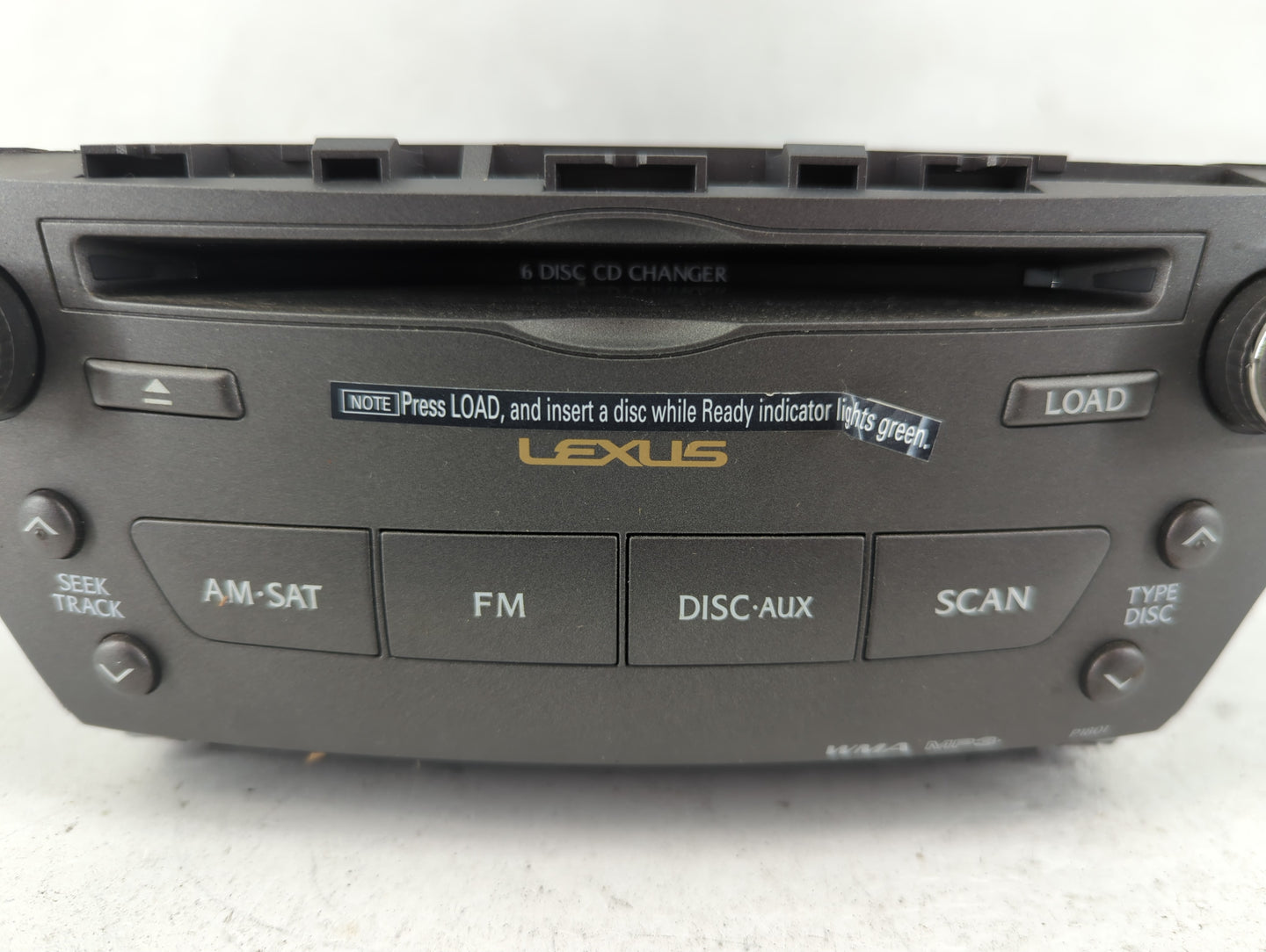 2006 Lexus Is250 Radio AM FM Cd Player Receiver Replacement P/N:86120-53320 FX-MG9107ZT-04 Fits OEM Used Auto Parts - Oemuse