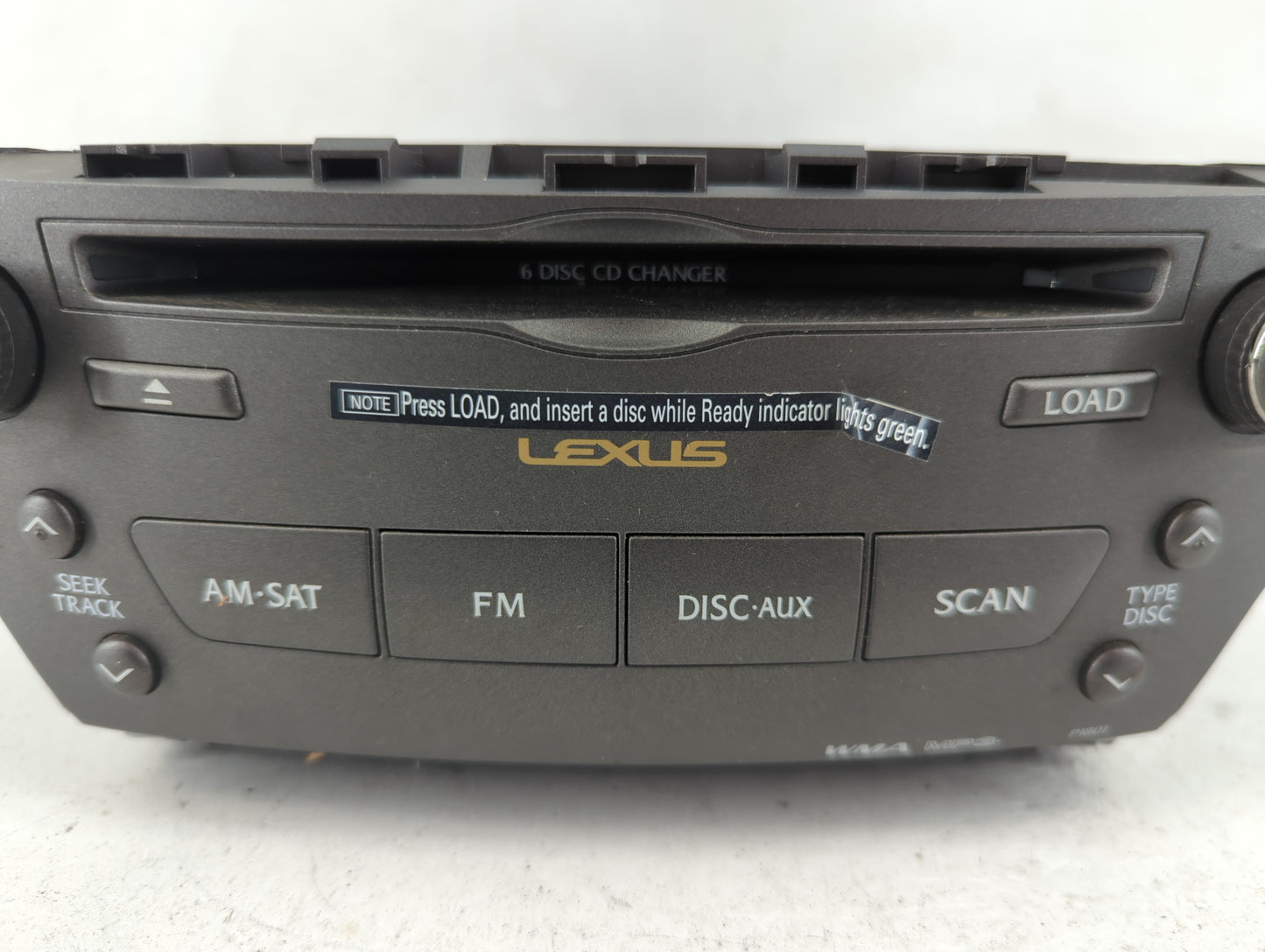 2006 Lexus Is250 Radio AM FM Cd Player Receiver Replacement P/N:86120-53320 FX-MG9107ZT-04 Fits OEM Used Auto Parts - Oemuse