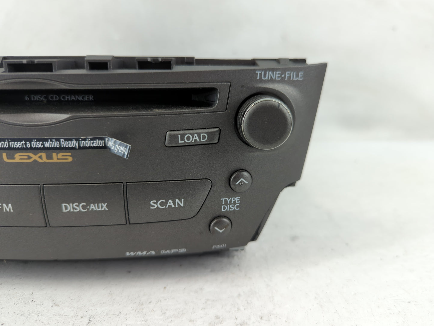 2006 Lexus Is250 Radio AM FM Cd Player Receiver Replacement P/N:86120-53320 FX-MG9107ZT-04 Fits OEM Used Auto Parts - Oemuse