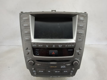 2006 Lexus Is250 Radio AM FM Cd Player Receiver Replacement P/N:86120-53340 FX-MG9857DV, FFPK001887UC OEM Used Auto Parts - 