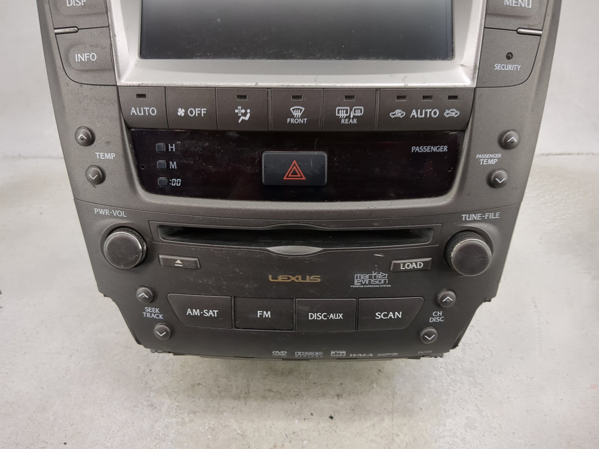 2006 Lexus Is250 Radio AM FM Cd Player Receiver Replacement P/N:86120-53340 FX-MG9857DV, FFPK001887UC Fits OEM Used Auto Par