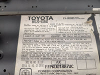 2006 Lexus Is250 Radio AM FM Cd Player Receiver Replacement P/N:86120-53340 FX-MG9857DV, FFPK001887UC Fits OEM Used Auto Par