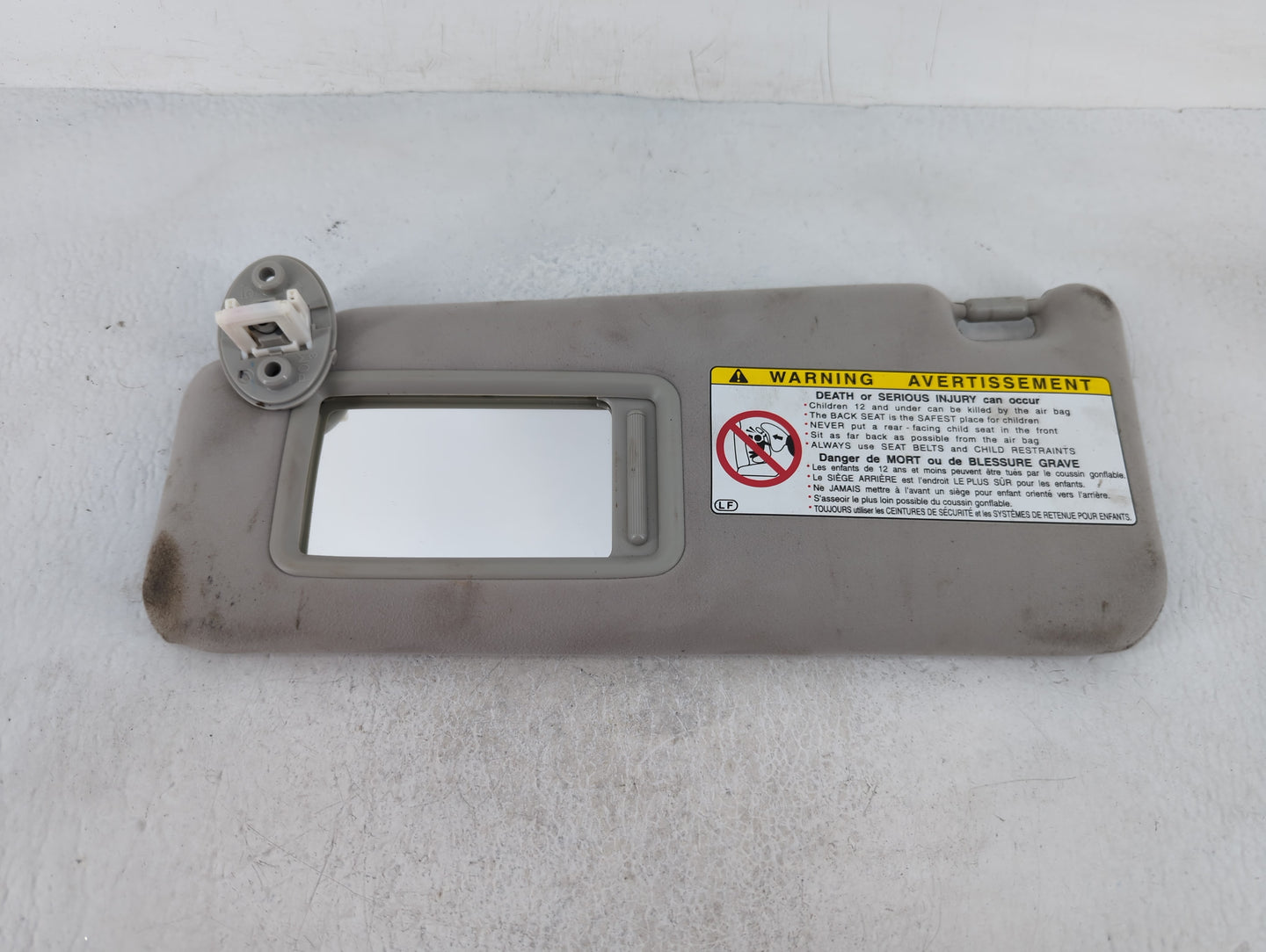 2006 Lexus Is250 Sun Visor Shade Replacement Passenger Right Mirror Fits OEM Used Auto Parts - Oemusedautoparts1.com