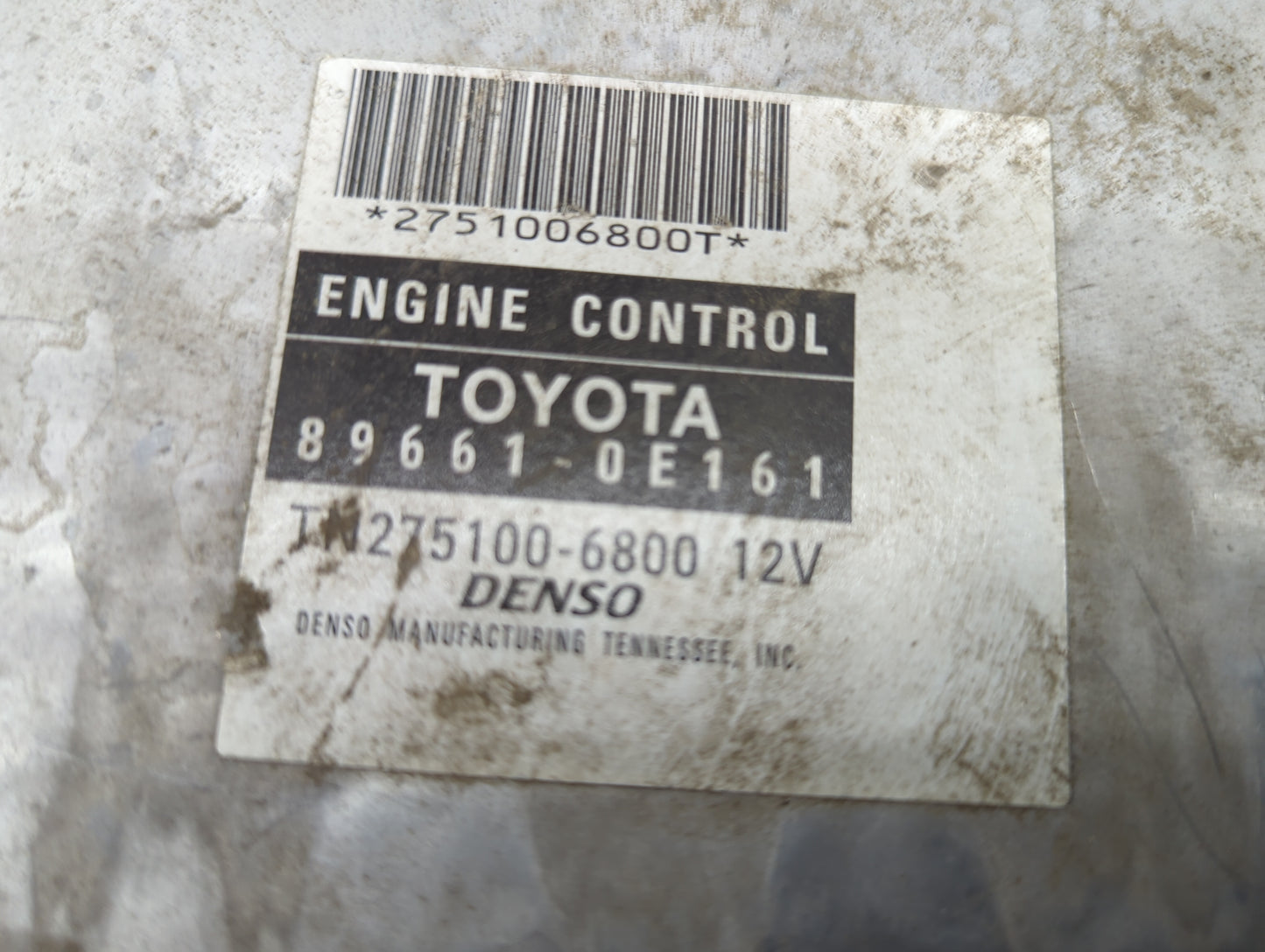 2004-2006 Lexus Rx330 PCM Engine Control Computer ECU ECM PCU OEM P/N:89661-0E161 275100-6800 Fits Fits 2004 2005 2006 OEM U