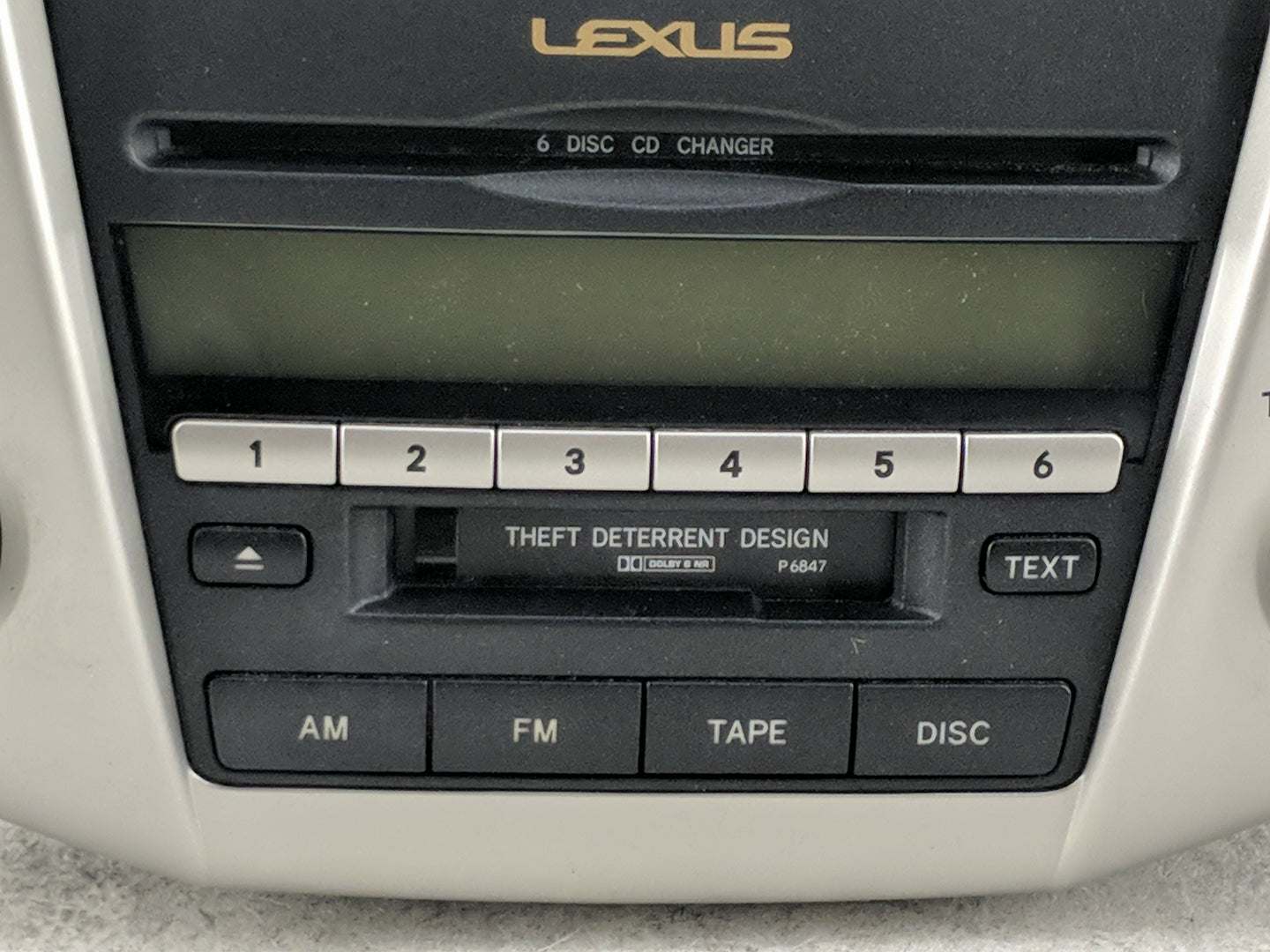 2006 Lexus Rx400h Radio AM FM Cd Player Receiver Replacement P/N:86120-48510 FX-MG8947ZT, EDPK025429UC Fits OEM Used Auto Pa