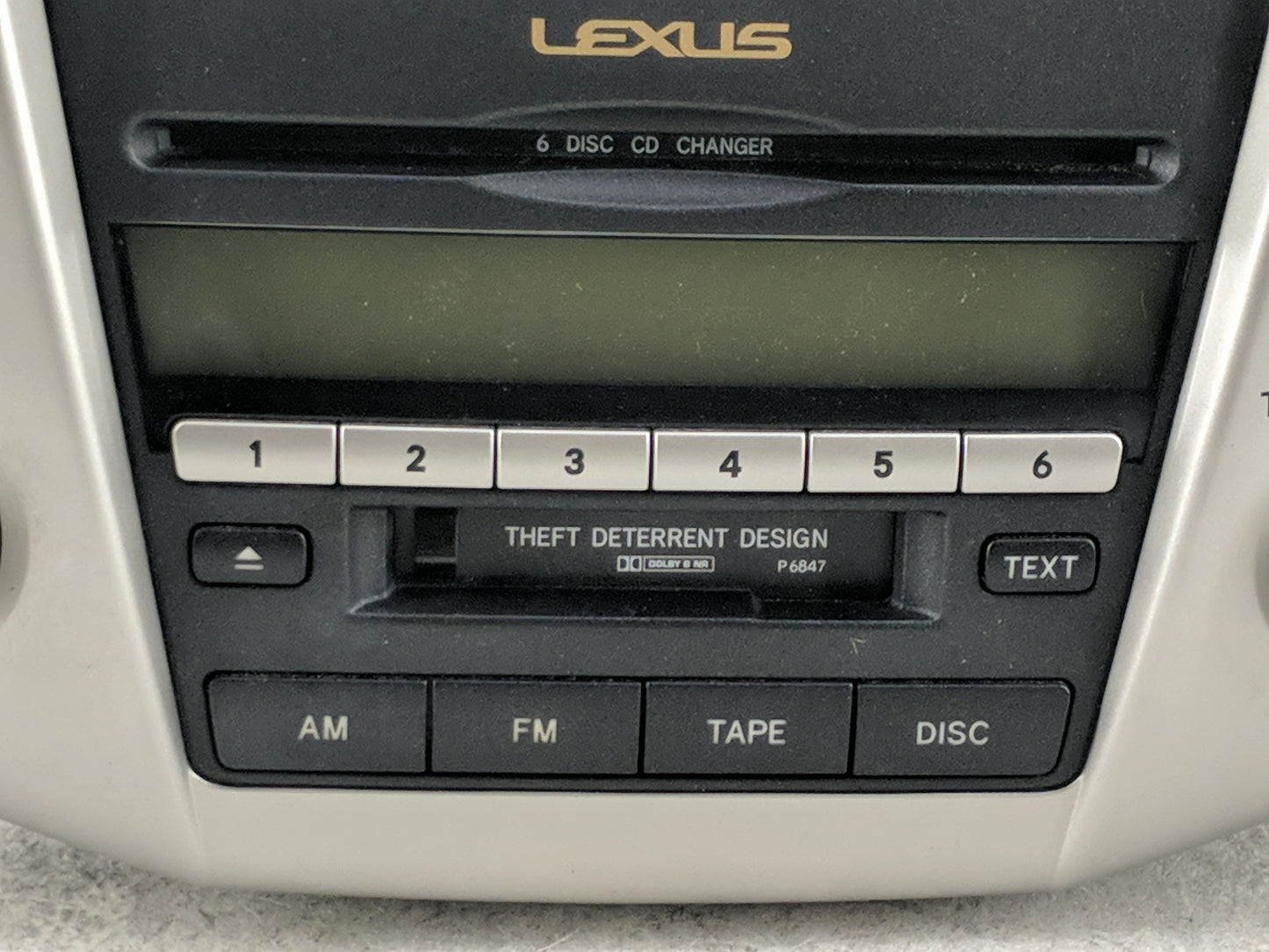 2006 Lexus Rx400h Radio AM FM Cd Player Receiver Replacement P/N:86120-48510 FX-MG8947ZT, EDPK025429UC Fits OEM Used Auto Pa