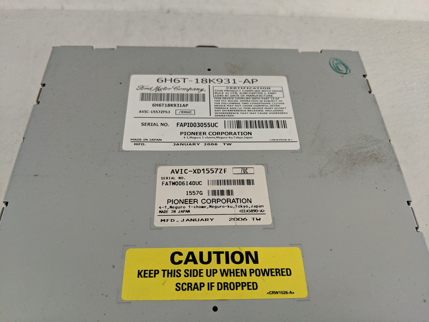 2006 Lincoln Zephyr Radio AM FM Cd Player Receiver Replacement P/N:6H6T-18K931-AP Fits OEM Used Auto Parts - Oemusedautopart