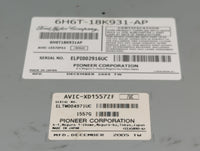 2006 Lincoln Zephyr Radio AM FM Cd Player Receiver Replacement P/N:6H6T-18K931-AP 6H6T18K931AP, AVIC-1557ZF53, AVIC-XD1557ZF