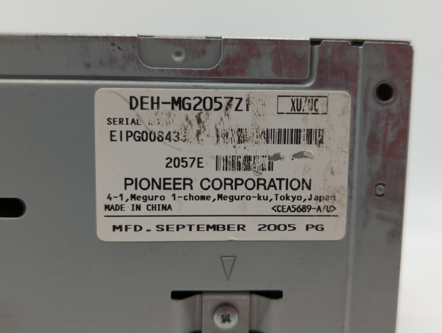 2006 Lincoln Zephyr Radio AM FM Cd Player Receiver Replacement P/N:DEH-MG2057Z Fits OEM Used Auto Parts - Oemusedautoparts1.