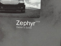 2006 Lincoln Zephyr Owners Manual Book Guide P/N:PM6H6J-19A321-AA OEM Used Auto Parts - Oemusedautoparts1.com
