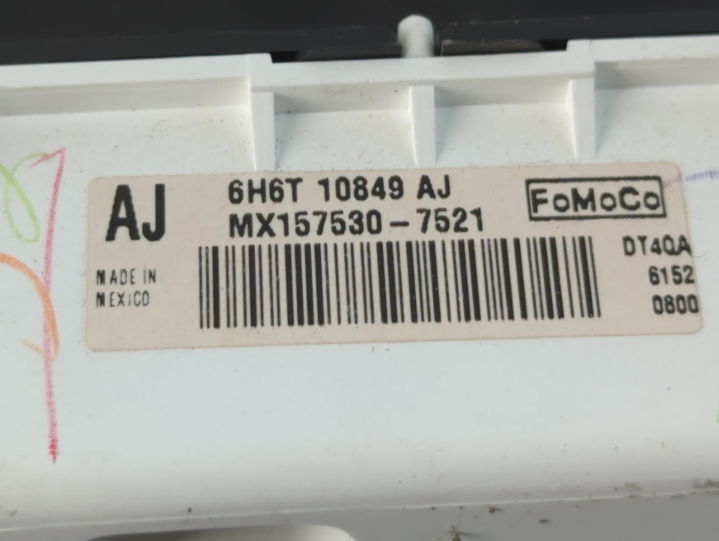 2006 Lincoln Zephyr Instrument Cluster Speedometer Gauges P/N:6H6T-10849-AJ Fits OEM Used Auto Parts - Oemusedautoparts1.com