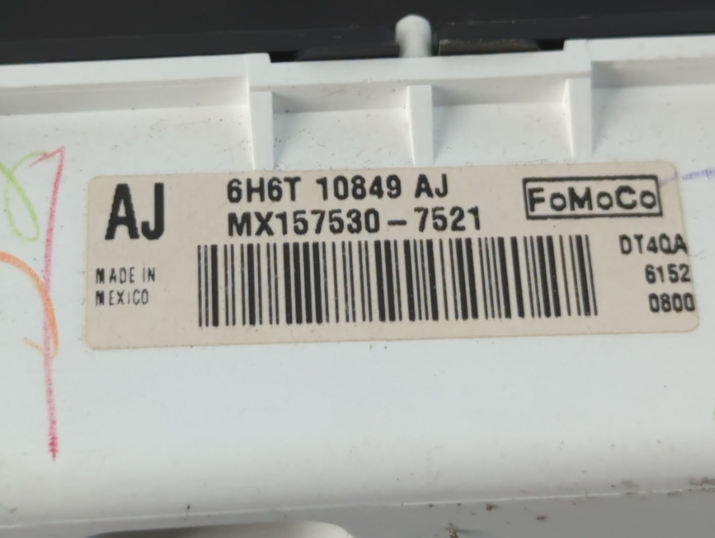 2006 Lincoln Zephyr Instrument Cluster Speedometer Gauges P/N:6H6T-10849-AJ Fits OEM Used Auto Parts - Oemusedautoparts1.com