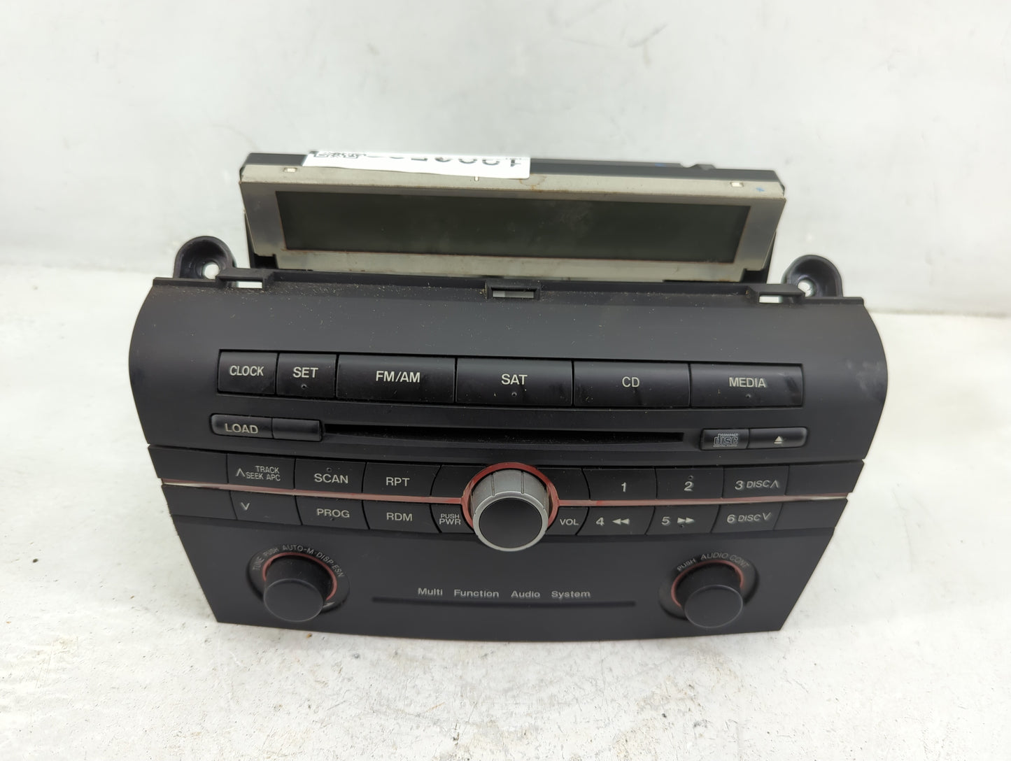 2006-2007 Mazda 3 Radio AM FM Cd Player Receiver Replacement P/N:14794078 Fits Fits 2006 2007 OEM Used Auto Parts - Oemuseda