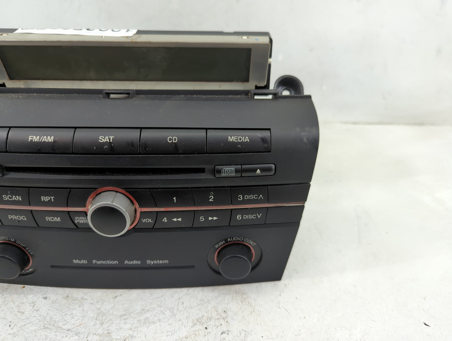 2006-2007 Mazda 3 Radio AM FM Cd Player Receiver Replacement P/N:14794078 Fits Fits 2006 2007 OEM Used Auto Parts - Oemuseda