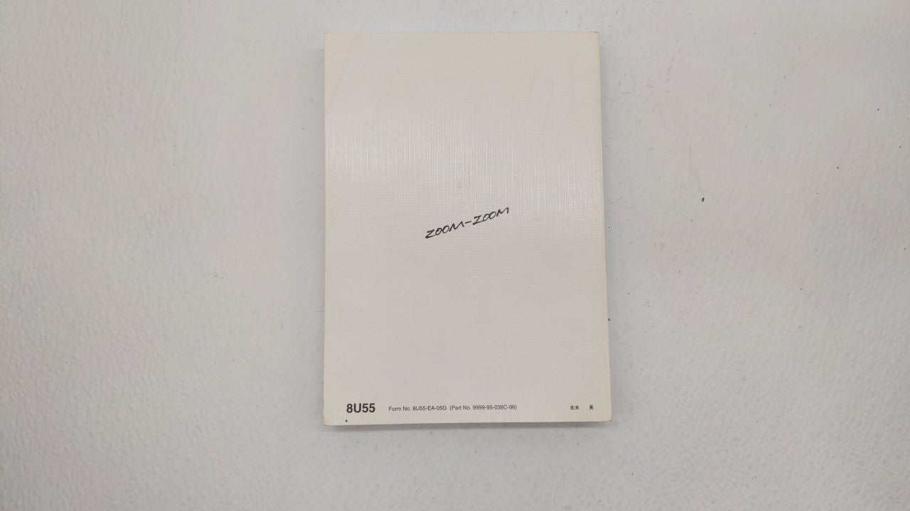 2006 Mazda 3 Owners Manual Book Guide OEM Used Auto Parts - Oemusedautoparts1.com