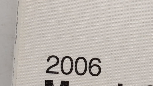 2006 Mazda 3 Owners Manual Book Guide P/N:9999-95-038C-06R OEM Used Auto Parts