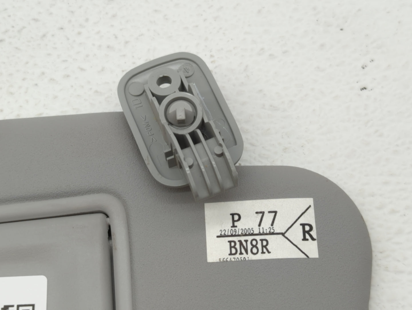 2004-2009 Mazda 3 Sun Visor Shade Replacement Passenger Right Mirror Fits Fits 2004 2005 2006 2007 2008 2009 OEM Used Auto P