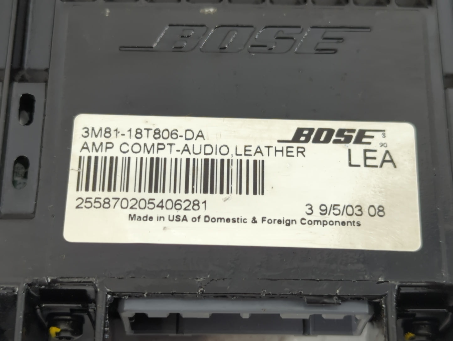 2006 Mazda 6 Radio AM FM Cd Player Receiver Replacement P/N:3M81-18T806-DA Fits OEM Used Auto Parts - Oemusedautoparts1.com