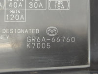 2006-2008 Mazda 6 Fusebox Fuse Box Panel Relay Module P/N:K7005 GR6A-66760 Fits Fits 2006 2007 2008 OEM Used Auto Parts - Oe