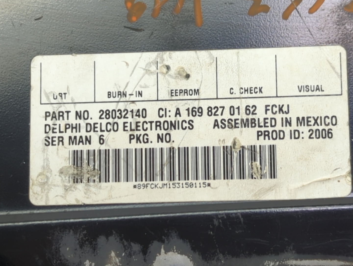 2006 Mercedes-Benz C-Class Radio AM FM Cd Player Receiver Replacement P/N:28032140 A1698270162, A1698270162FCKJ Fits OEM Use