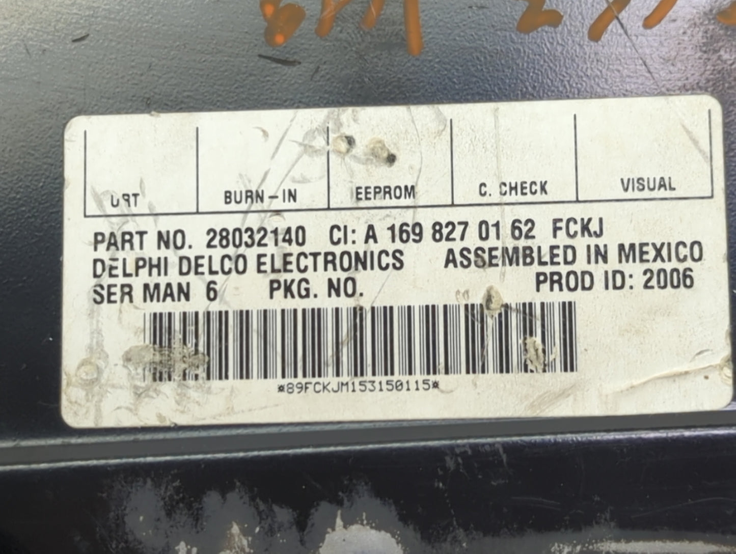 2006 Mercedes-Benz C-Class Radio AM FM Cd Player Receiver Replacement P/N:28032140 A1698270162, A1698270162FCKJ Fits OEM Use