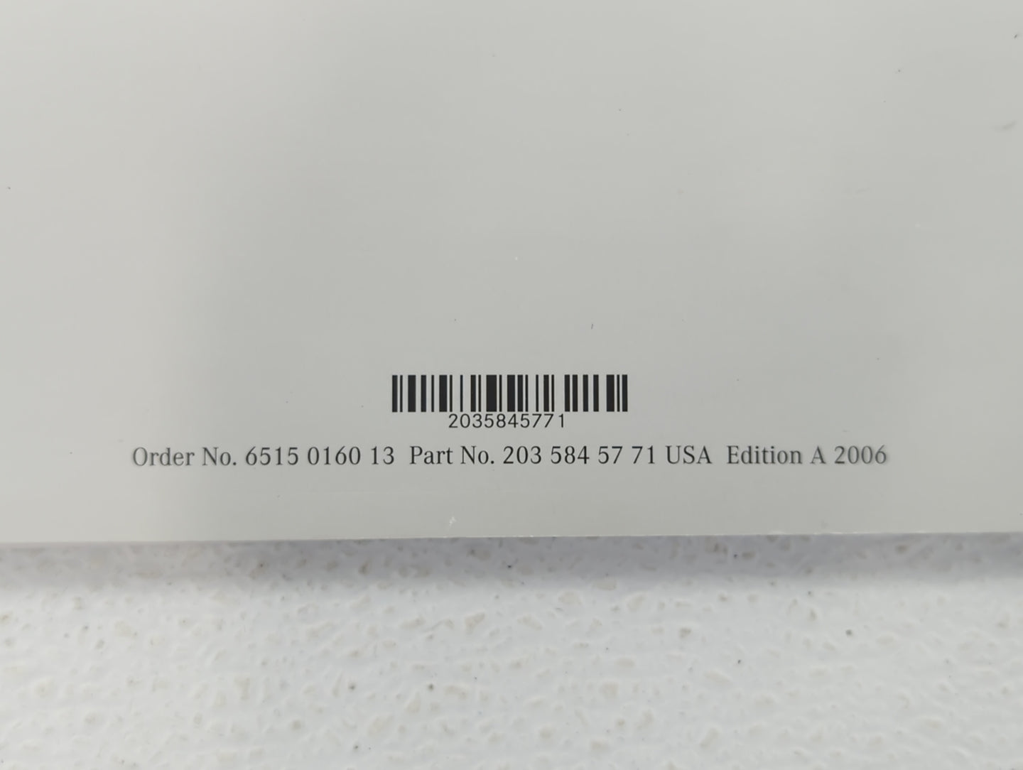 2006 Mercedes-Benz C250 Owners Manual Book Guide OEM Used Auto Parts - Oemusedautoparts1.com