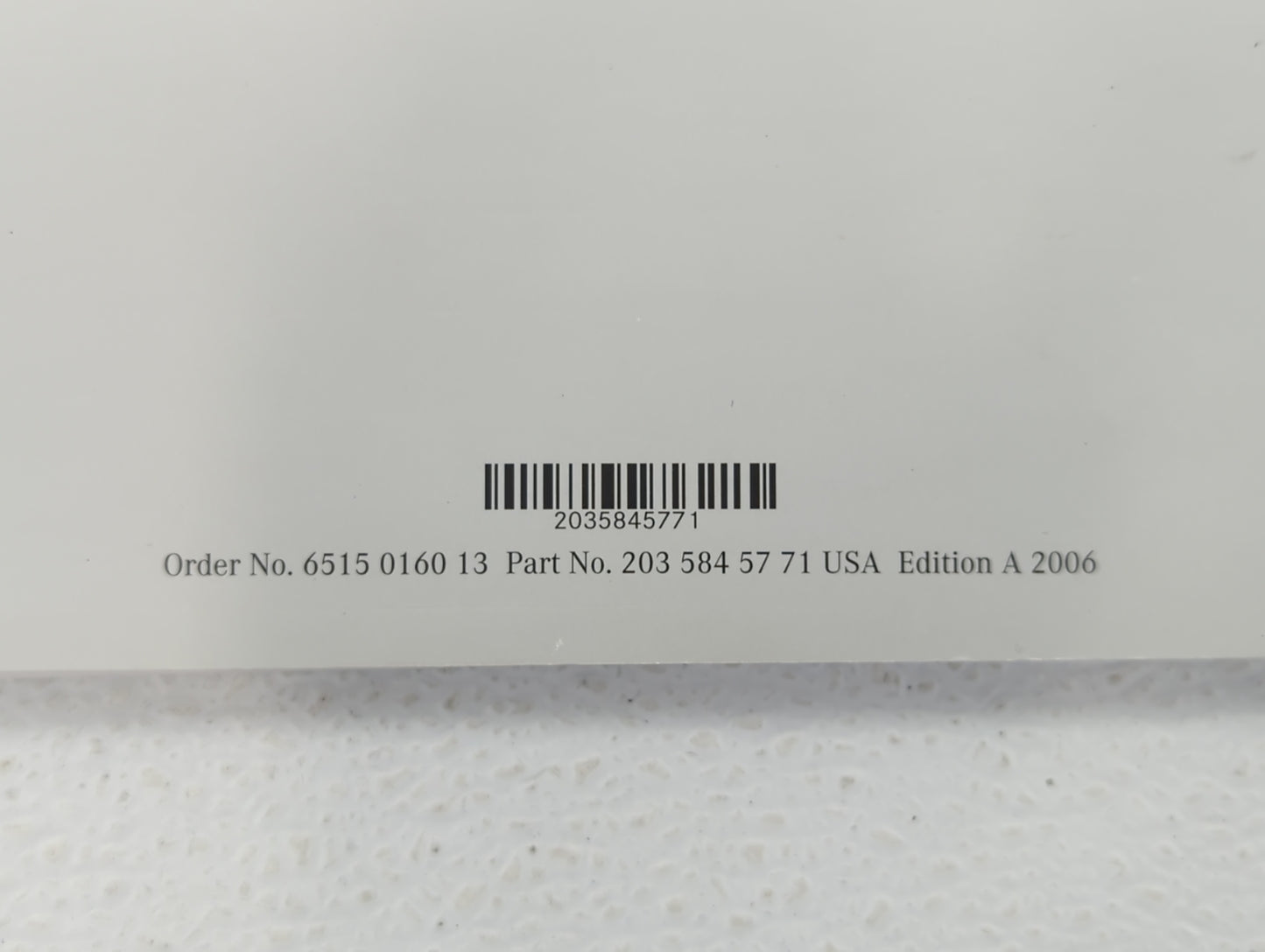 2006 Mercedes-Benz C250 Owners Manual Book Guide OEM Used Auto Parts - Oemusedautoparts1.com