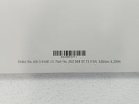 2006 Mercedes-Benz C250 Owners Manual Book Guide OEM Used Auto Parts - Oemusedautoparts1.com
