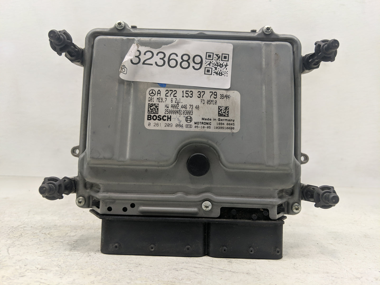 2006 Mercedes-Benz Clk350 PCM Engine Control Computer ECU ECM PCU OEM P/N:A 272 153 37 79 0 261 209 064 Fits Fits 2003 2004 