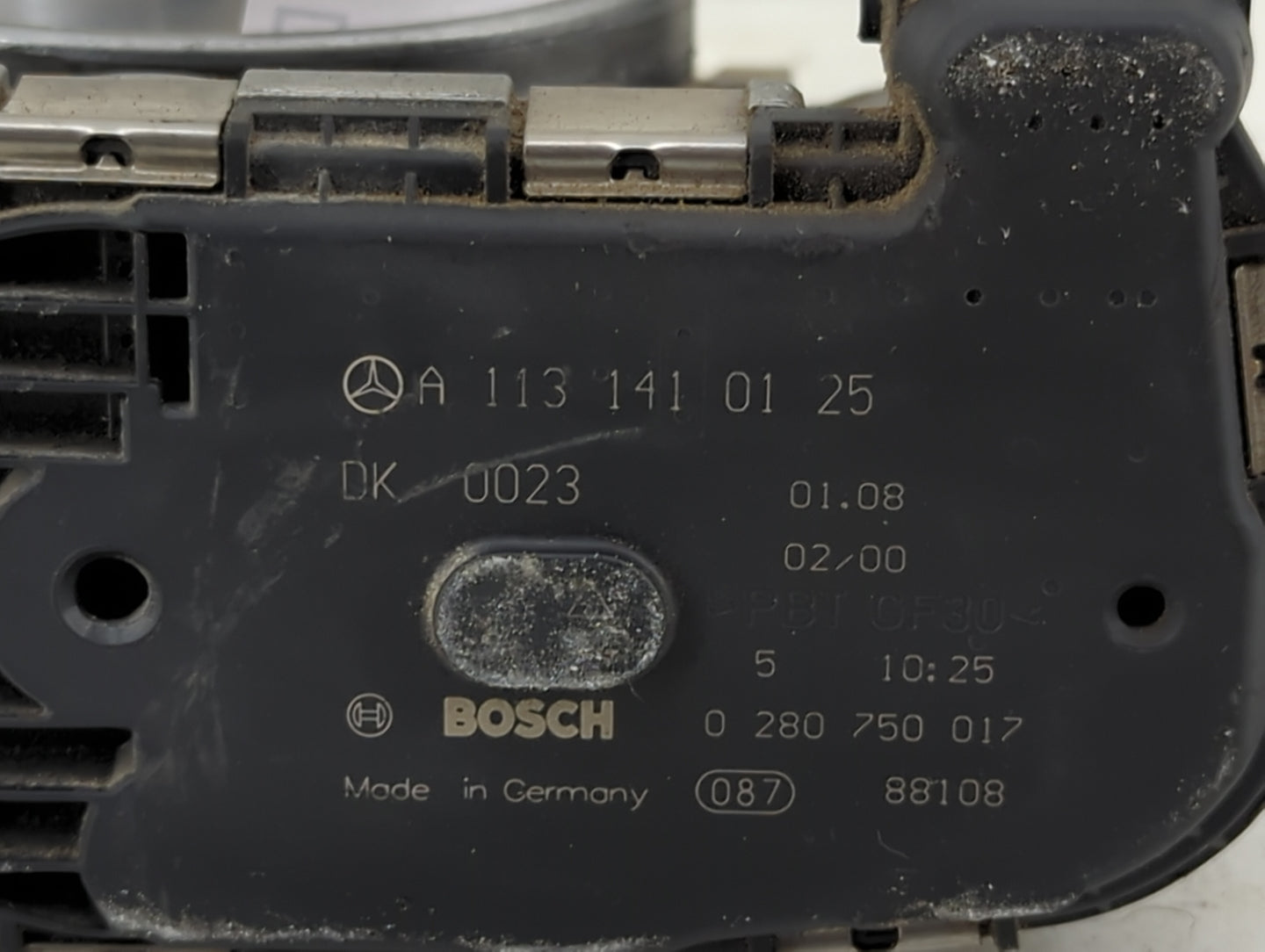2006-2009 Mercedes-Benz Clk350 Throttle Body P/N:0 280 750 017 A 113 141 10 25 Fits OEM Used Auto Parts - Oemusedautoparts1.