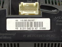 2006 Mercedes-Benz E-Class Instrument Cluster Speedometer Gauges P/N:A2115405147 110.080.292/007 Miles:117K Fits OEM Used Au