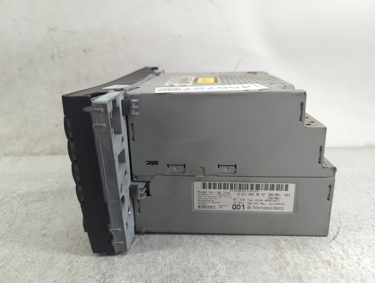 2006 Mercedes-Benz E-Class Radio AM FM Cd Player Receiver Replacement P/N:BE7040 A2118203097, 01652559 Fits Fits 2005 2007 2