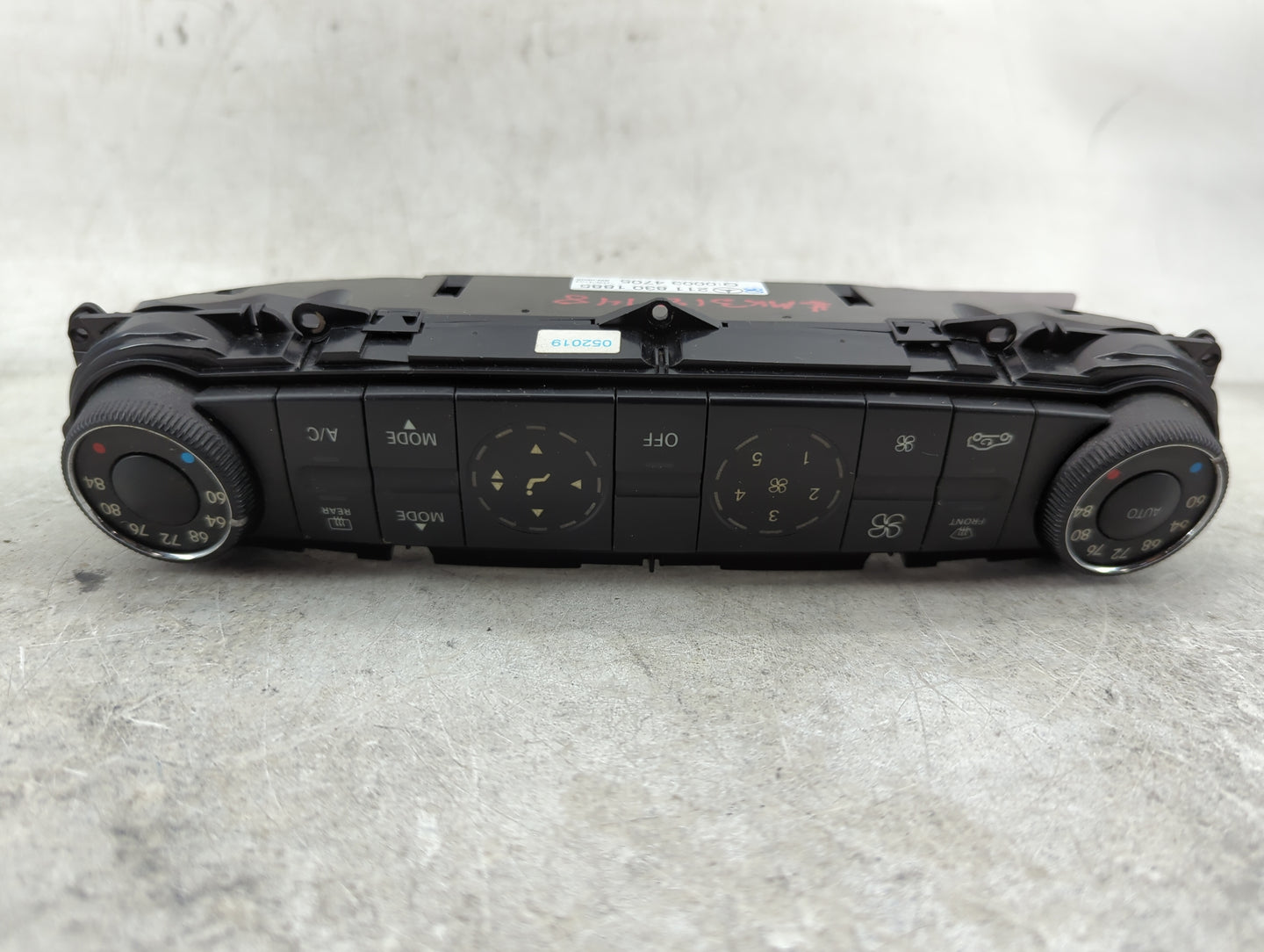 2006-2007 Mercedes-Benz E350 Climate Control Module Temperature AC/Heater Replacement P/N:211 830 1885 Fits Fits 2006 2007 O