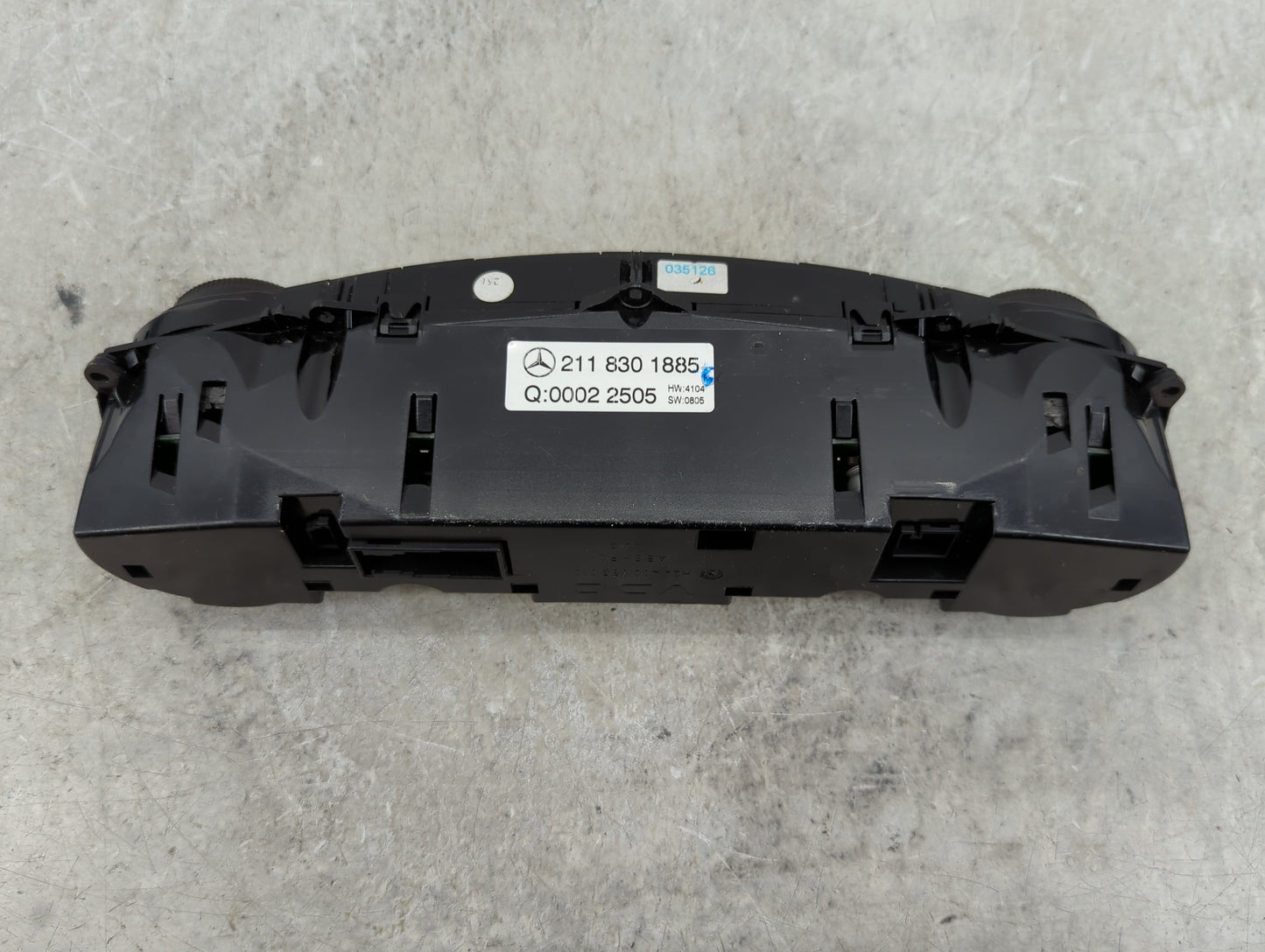 2006-2007 Mercedes-Benz E350 Climate Control Module Temperature AC/Heater Replacement P/N:211 830 1885 Fits Fits 2006 2007 O