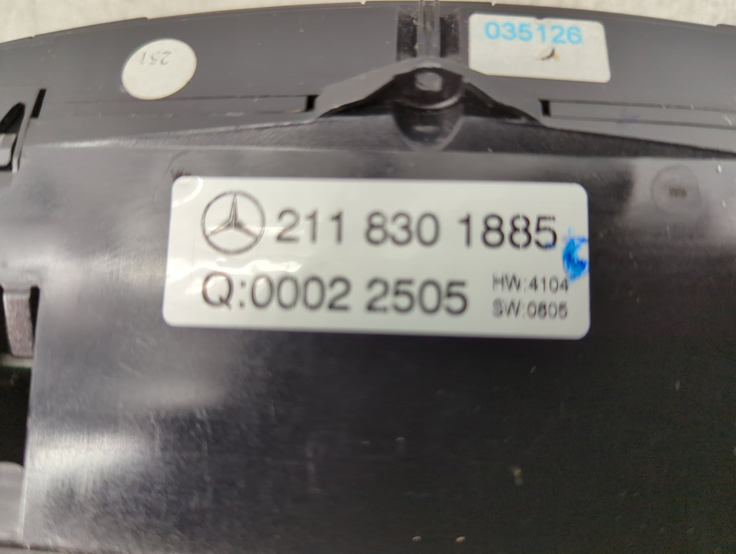 2006-2007 Mercedes-Benz E350 Climate Control Module Temperature AC/Heater Replacement P/N:211 830 1885 Fits Fits 2006 2007 O
