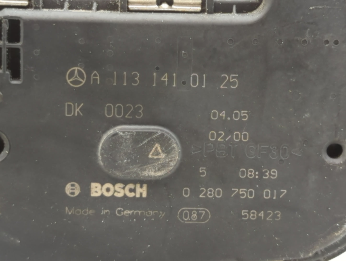 2006 Mercedes-Benz E350 Throttle Body P/N:0 280 750 017 A 113 141 01 25 Fits OEM Used Auto Parts - Oemusedautoparts1.com