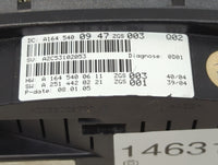 2006-2007 Mercedes-Benz Ml350 Instrument Cluster Speedometer Gauges P/N:A164 540 09 47 Miles: Fits Fits 2006 2007 OEM Used A