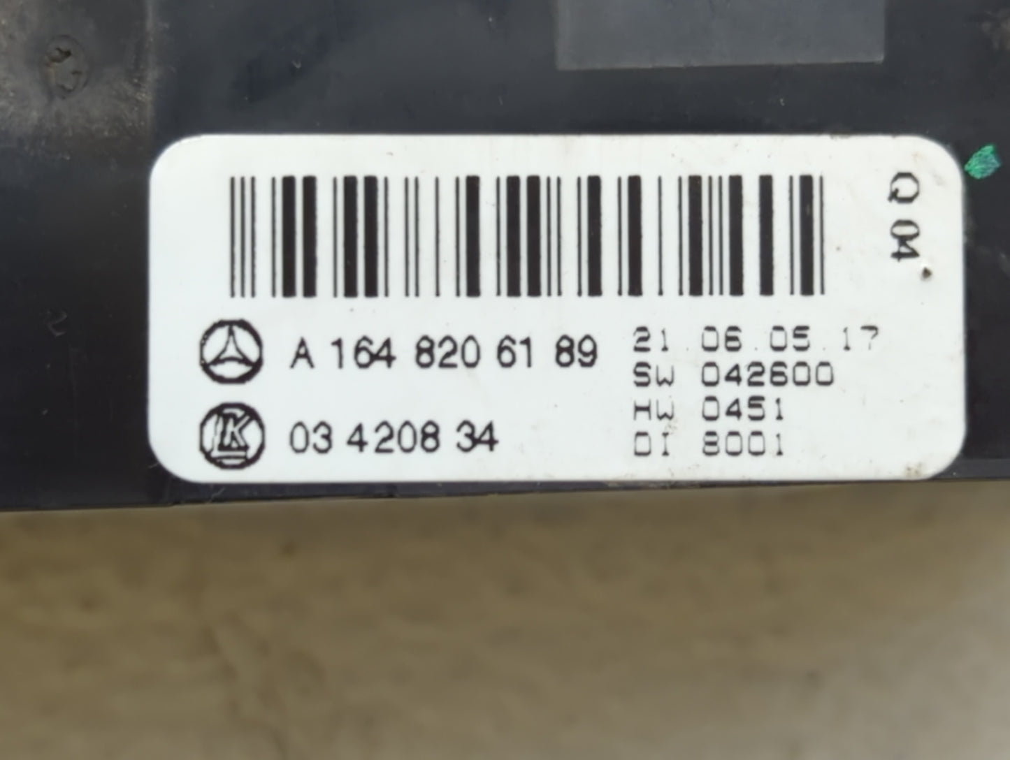 2006 Mercedes-Benz Ml350 Climate Control Module Temperature AC/Heater Replacement P/N:164 820 61 89 1648209589 Fits Fits 200