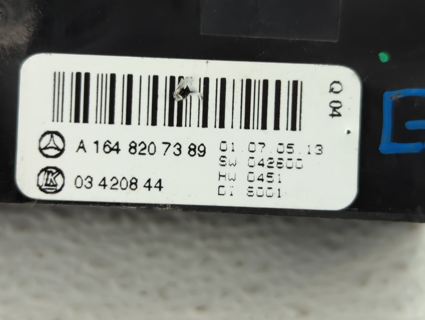 2006 Mercedes-Benz Ml500 Climate Control Module Temperature AC/Heater Replacement P/N:1648207389 Fits Fits 2007 2008 OEM Use