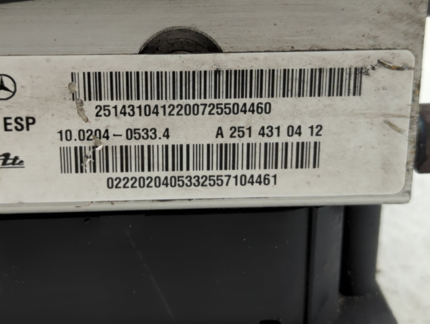 2006 Mercedes-Benz Ml550 ABS Pump Control Module Replacement P/N:A 251 431 04 12 Fits OEM Used Auto Parts - Oemusedautoparts