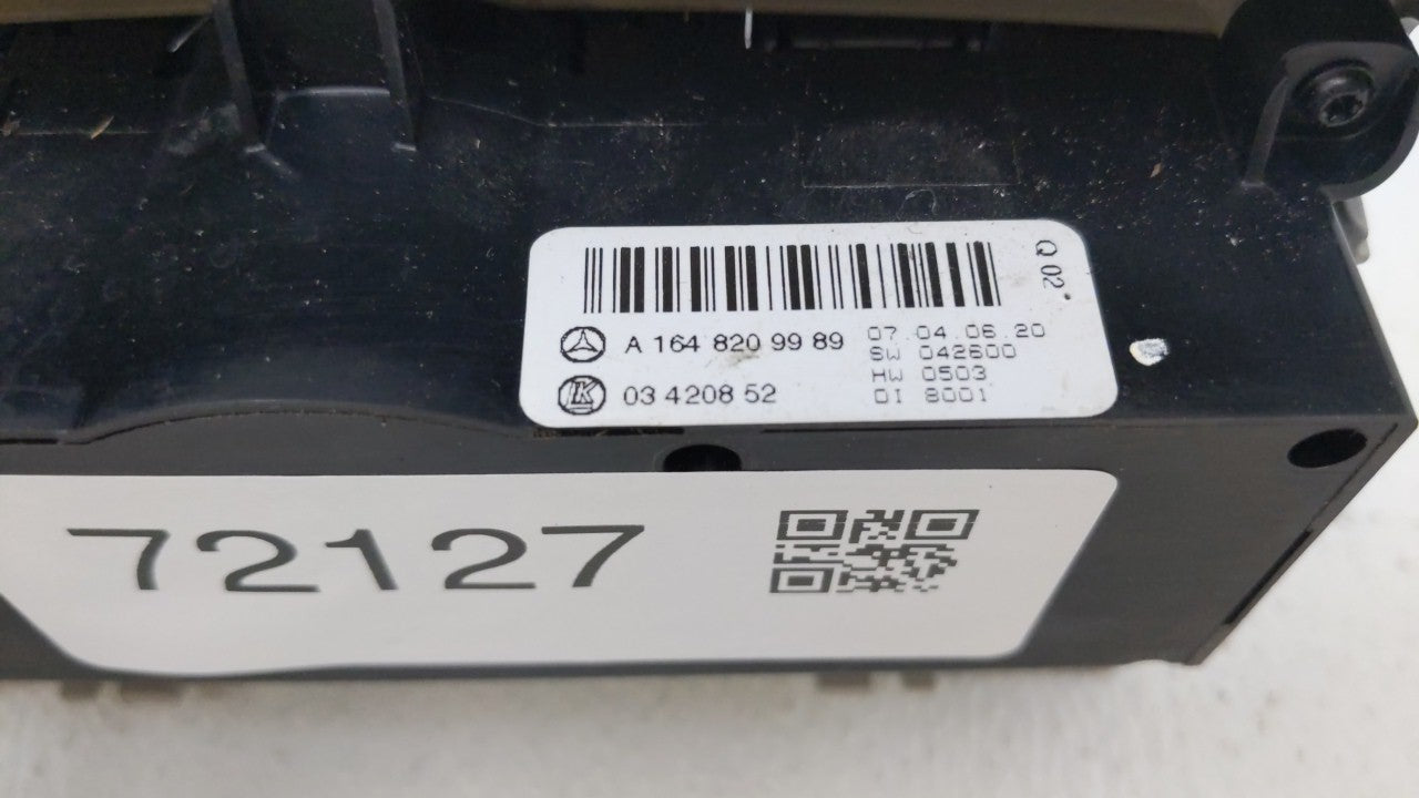 2006 Mercedes-Benz R350 Climate Control Module Temperature AC/Heater Replacement P/N:A 164 820 99 89 Fits OEM Used Auto Part