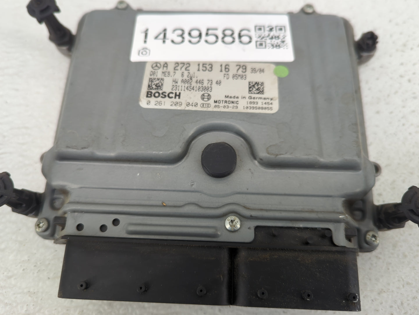 2006 Mercedes E-Class PCM Engine Control Computer ECU ECM PCU OEM P/N:A2721531679 0261209040, A0024467340, 1039S08055 Fits O